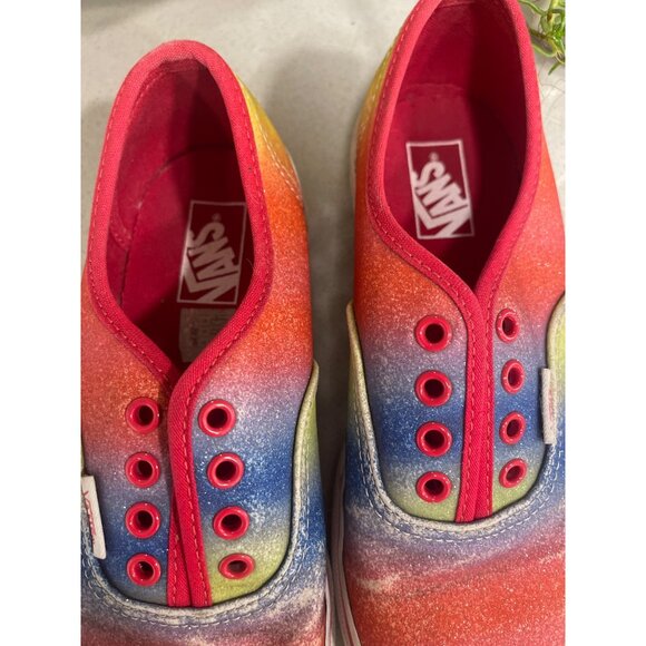 Vans Rainbow Glitter sz 2.5 Kids - Picture 2 of 6